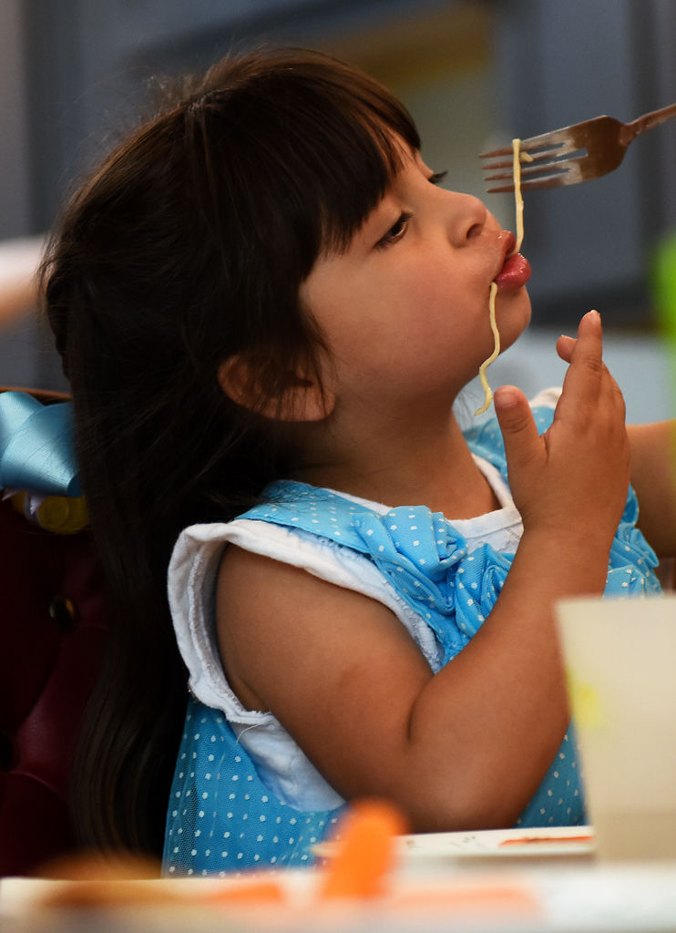 Sofia Eats Lunch